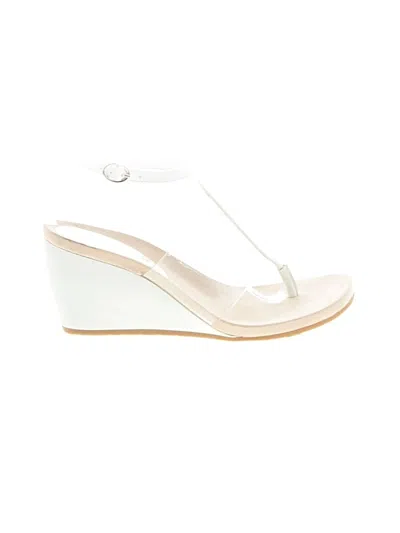 Pre-owned Anne Klein Wedges In White