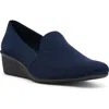 Anne Klein Wendell Wedge Pump In Blue