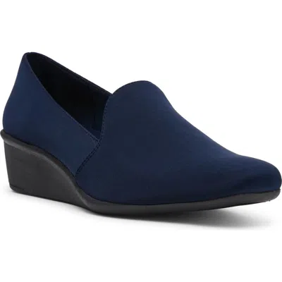 Anne Klein Wendell Wedge Pump In Blue