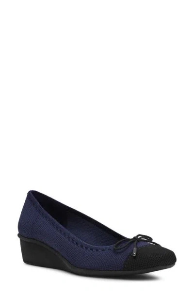 Anne Klein Wesson Wedge Pump In Blue