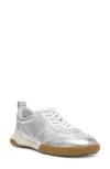 Anne Klein Women's Westside Low Profile Lace Up Retro Sneakers In Silver