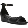 Anne Klein Whitby Ankle Strap Slide Sandal In Black