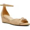 Anne Klein Whitby Ankle Strap Slide Sandal In Brown
