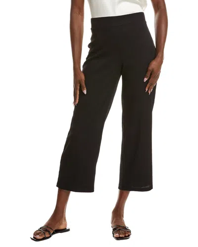 Anne Klein Wide Leg Crop Pant In Black