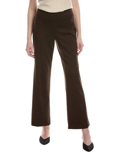Anne Klein Wide Leg Pant In Brown