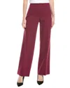 Anne Klein Wide Leg Trouser In Burgundy