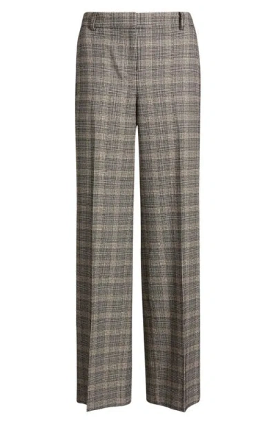 Anne Klein Wide Leg Trousers In Gray