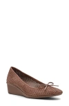 Anne Klein Winslett Wedge Pump In Brown
