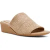 Anne Klein Wishful Wedge Slide Sandal In Brown