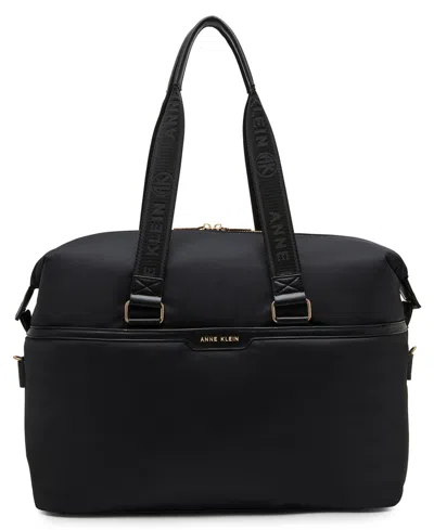 Anne Klein Ak 4 Piece Leisure Tote Gift Set In Black