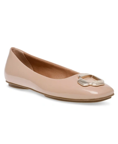 Anne Klein Women's Adalee Dress Flat In Nude Patent