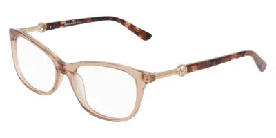 Anne Klein Women's Ak5125 204 Eyeglasses Frame In Taupe Crystal In Brown