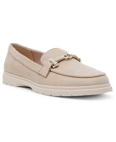 Anne Klein Women's Amara Chain Detail Slip On Loafers In Oyster