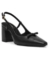 Anne Klein Aniston Slingback Pump In Black Smooth