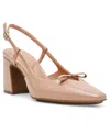 Anne Klein Aniston Slingback Pump In Nude Patent