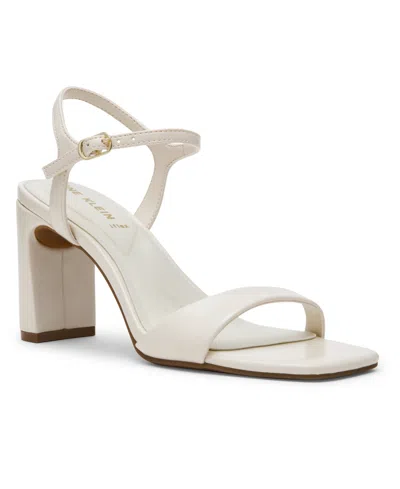 Anne Klein Beata Ankle Strap Sandal In White
