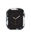 ANNE KLEIN WOMEN'S BLACK AND WHITE ACETATE PROTECTIVE CASE DESIGNED FOR 41MM APPLE WATCH