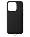 Shop Anne Klein Women's Black Saffiano Leather Iphone 15 Pro Case