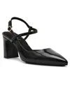 Anne Klein Bliss Pointed Toe Pump In Black Patent