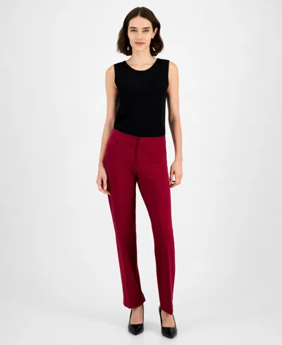 Anne Klein Women's Bootcut Suit Pants In Red