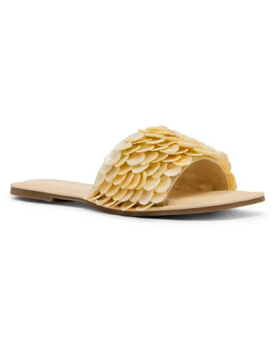 Anne Klein Brianne Slide Sandal In Yellow