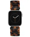 Anne Klein Women's Brown Marbled Acetate Expansion Bracelet Designed For Apple Watch 42mm (series 1-3 Only) & 4