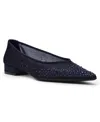 Anne Klein Women's Carisle-c Embellished Pointed Toe Flats In Blue