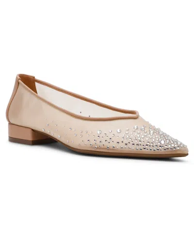 ANNE KLEIN WOMEN'S CARISLE-C EMBELLISHED POINTED TOE FLATS