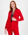 Anne Klein Monteray Cardigan In Bright Crimson