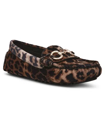 Anne Klein Women's Chrystie Moccasin Driver Loafers In Leopard