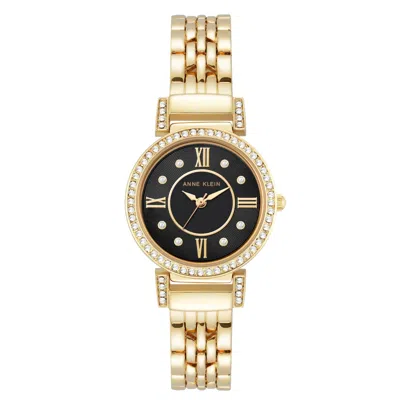 Anne Klein Women's Classic Black Dial Watch In Gold