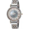 Anne Klein Women's Classic Mother Of Pearl Dial Watch In Silver