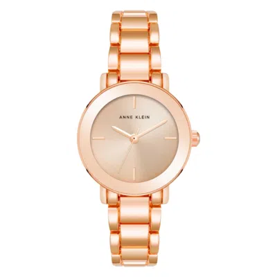 Anne Klein Round-case 36mm Watch In Gold