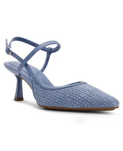 Anne Klein Women's Cosmo Pointed Toe Slingback Pumps In Blue