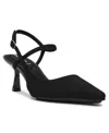 Anne Klein Women's Cosmo Pointed Toe Slingback Pumps In Black Stretch