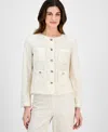 Anne Klein Embroidered Jacket In White