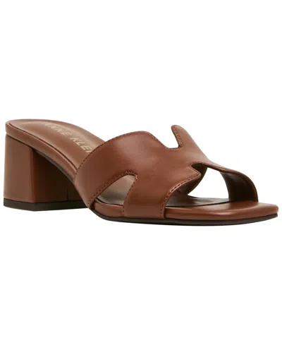 Anne Klein Delphine Slide Sandal In Brown