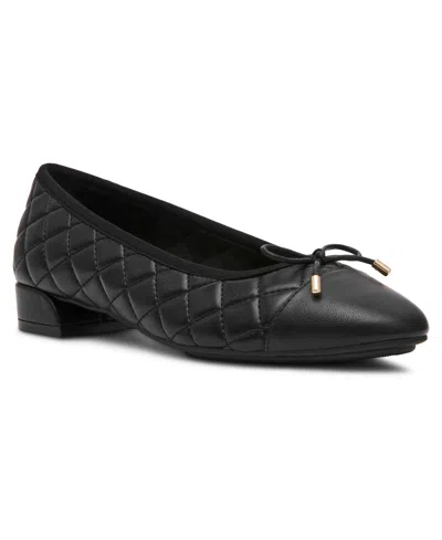 Anne Klein Women's Divine Quilted Slip-on Flats In Black
