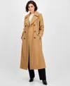 Anne Klein Women's Double-breasted Maxi Coat In Multi