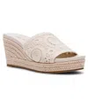 Anne Klein Effy Espadrille Slide Sandal In White