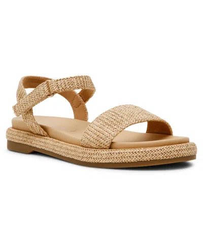 Anne Klein Elani Ankle Strap Sandal In Neutral