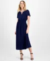 Anne Klein Patio Tonal Stripe Midi Dress