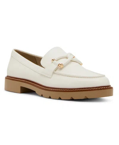 Anne Klein Ellison Moc Toe Loafer In White