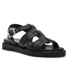Anne Klein Women's Elode Fisherman Footbed Sandals In Black Smooth