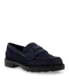 Anne Klein Women's Emmylou Lug Sole Loafers In Blue