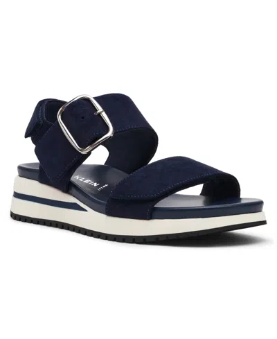 ANNE KLEIN WOMEN'S EVANTI BUCKLE DOUBLE STRAP SPORTY SANDALS