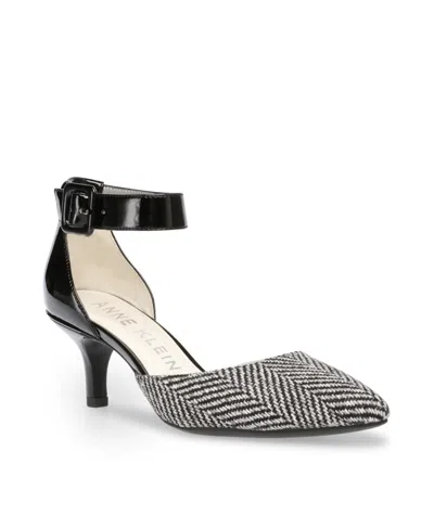 Anne Klein Women's Fabulist Pointed Toe Pumps In Black Leather