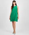 Anne Klein Cutout Sleeveless Shift In Green Clove