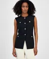 Anne Klein Longline Crepe Vest