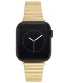 Anne Klein Women's Gold-tone Stainless Steel Bar Band Designed For Apple Watch 42mm (series 10) & 38/40/41mm In Gold-tone